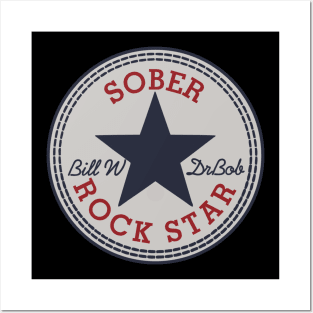 Sober Rock Star  - Alcoholism Gifts Sponsor Posters and Art